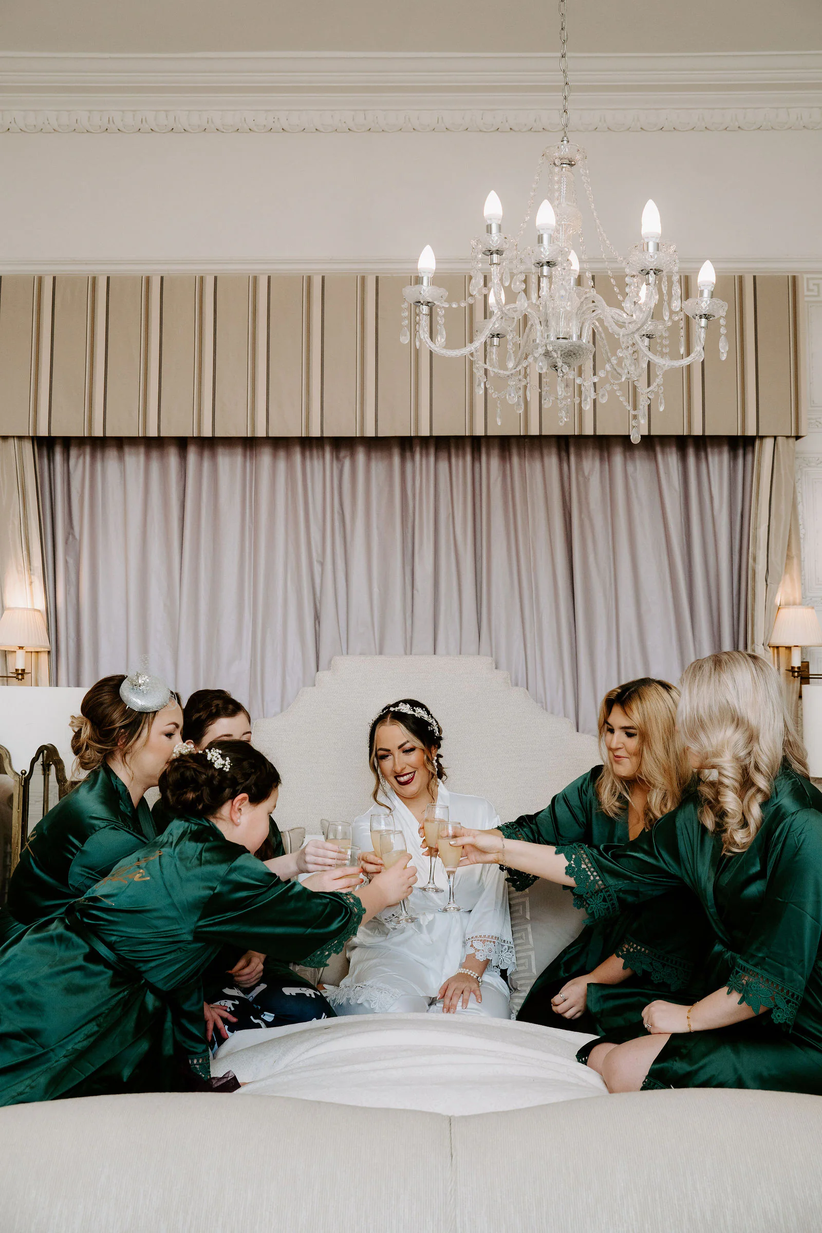Clevedon Hall | Stately Elegance Bride portrait inside the stately rooms of Clevedon Hall