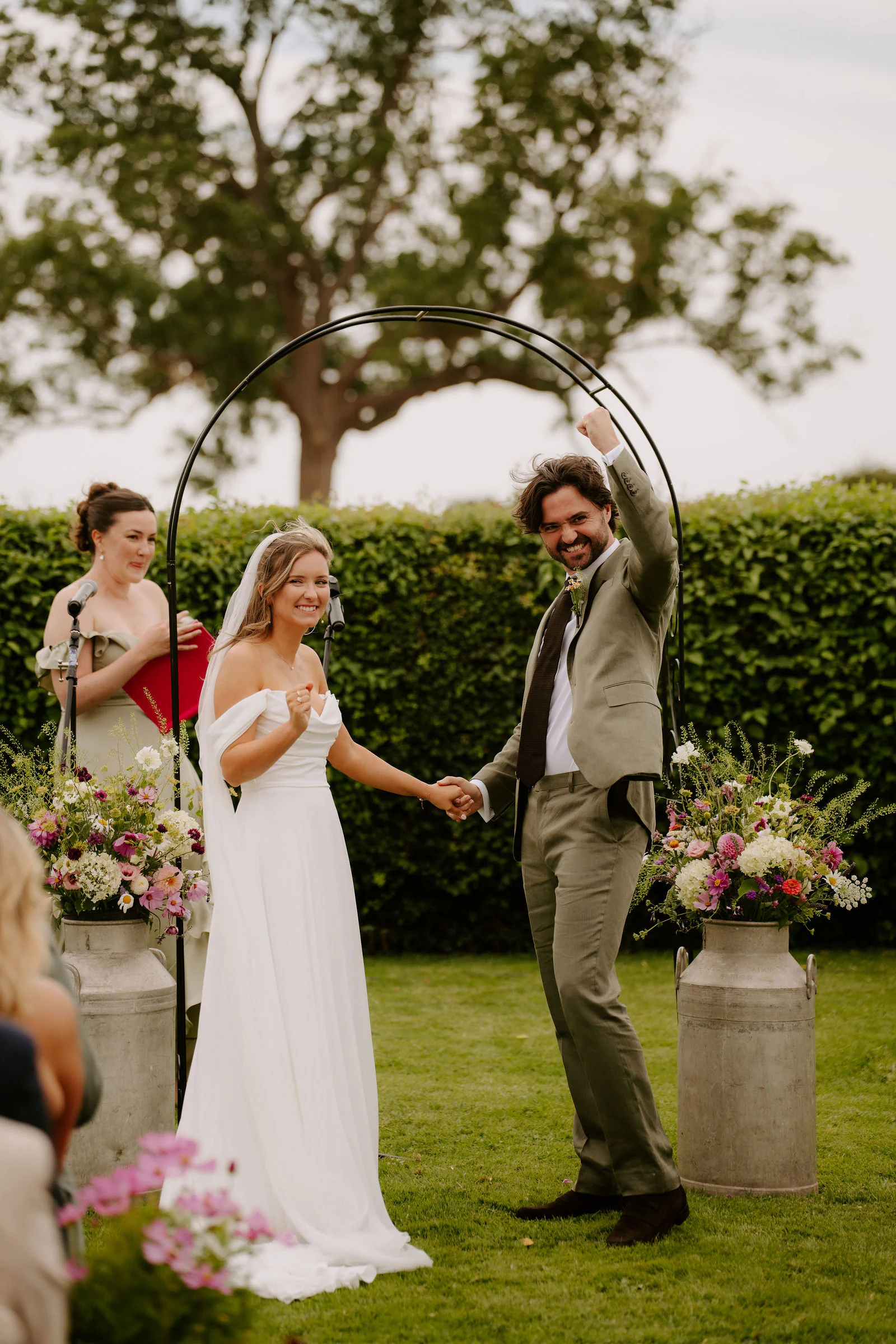 Georgia & Ben | Evening Marquee Party Evening marquee celebration and unscripted laughter near Bristol