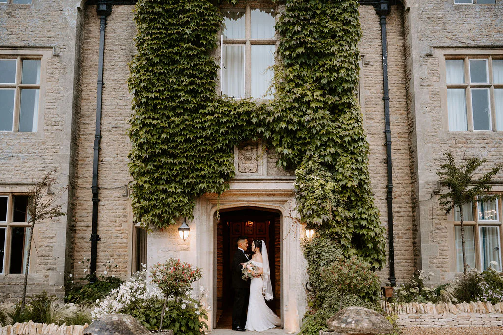 Hyde House Wedding Photographer & Videographer Hyde House The Grange Stow-on-the-Wold romantic wedding portrait