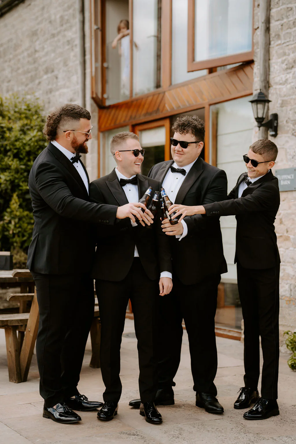 The Kingscote Barn Wedding Photographer The Kingscote Barn Tetbury outdoor couple portrait