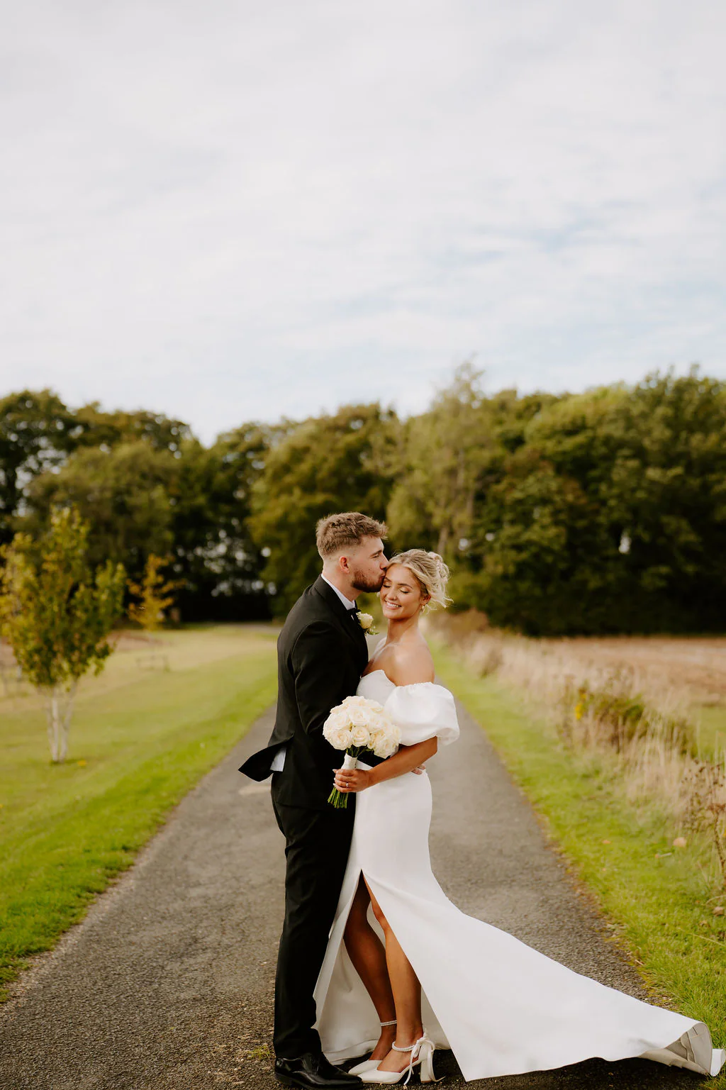 Lapstone Barn Wedding Videographer Lapstone Barn Chipping Campden golden hour sunset couple portraits
