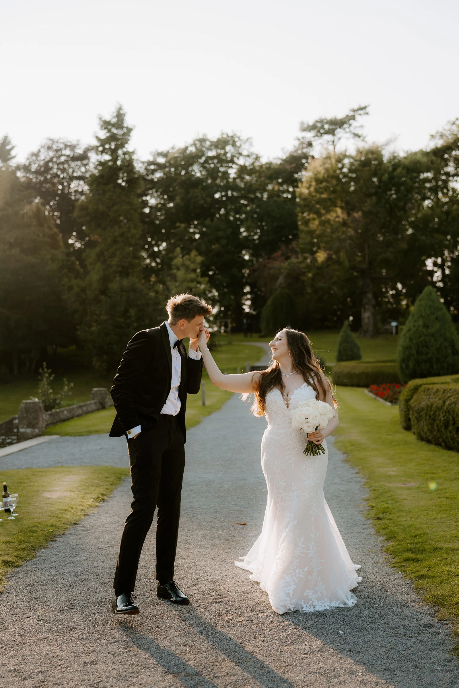 Tortworth Court | Evening Reception Evening celebration and toasts at De Vere Tortworth Court