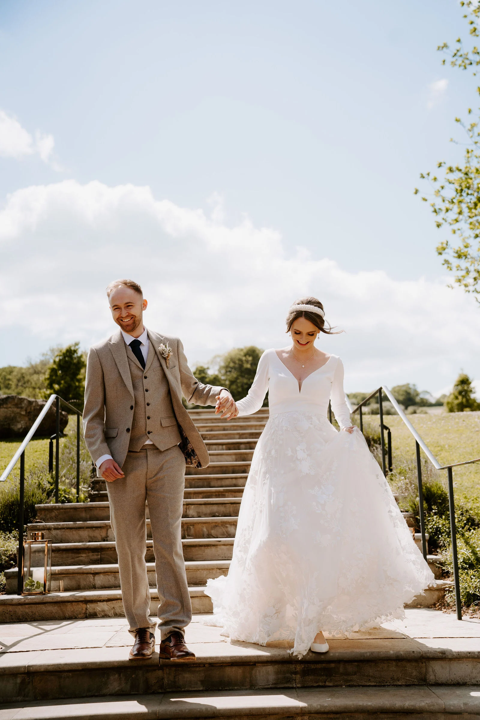 Harriet & Kyle | Cotswold Stroll Harriet and Kyle couple portrait stroll in the Cotswold hills above Upcote