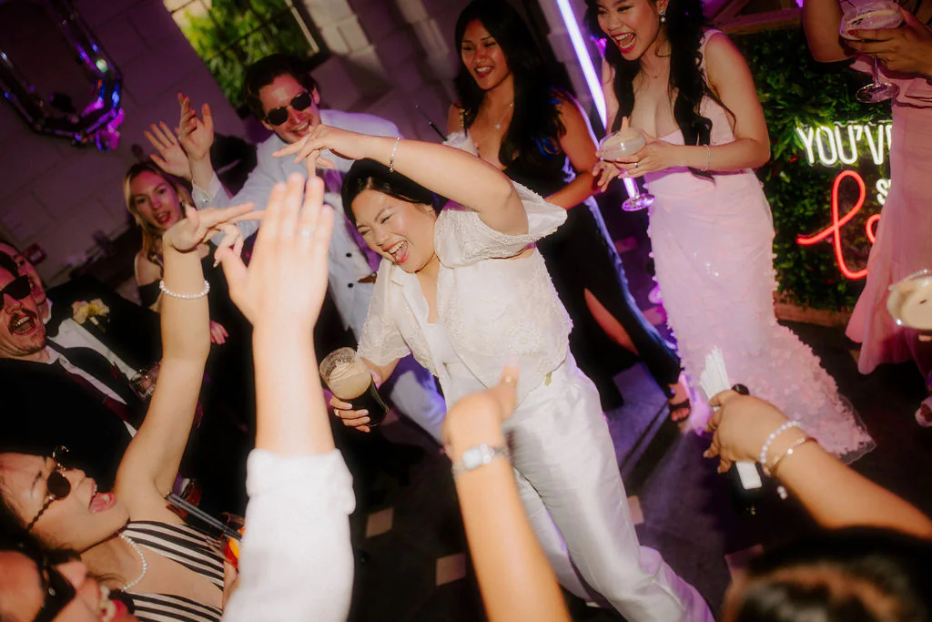 Davenport House Wedding Videography Evening Party | Bridgnorth, Shropshire Anna & Emilyn evening dancefloor celebration and party inside Davenport House in Bridgnorth