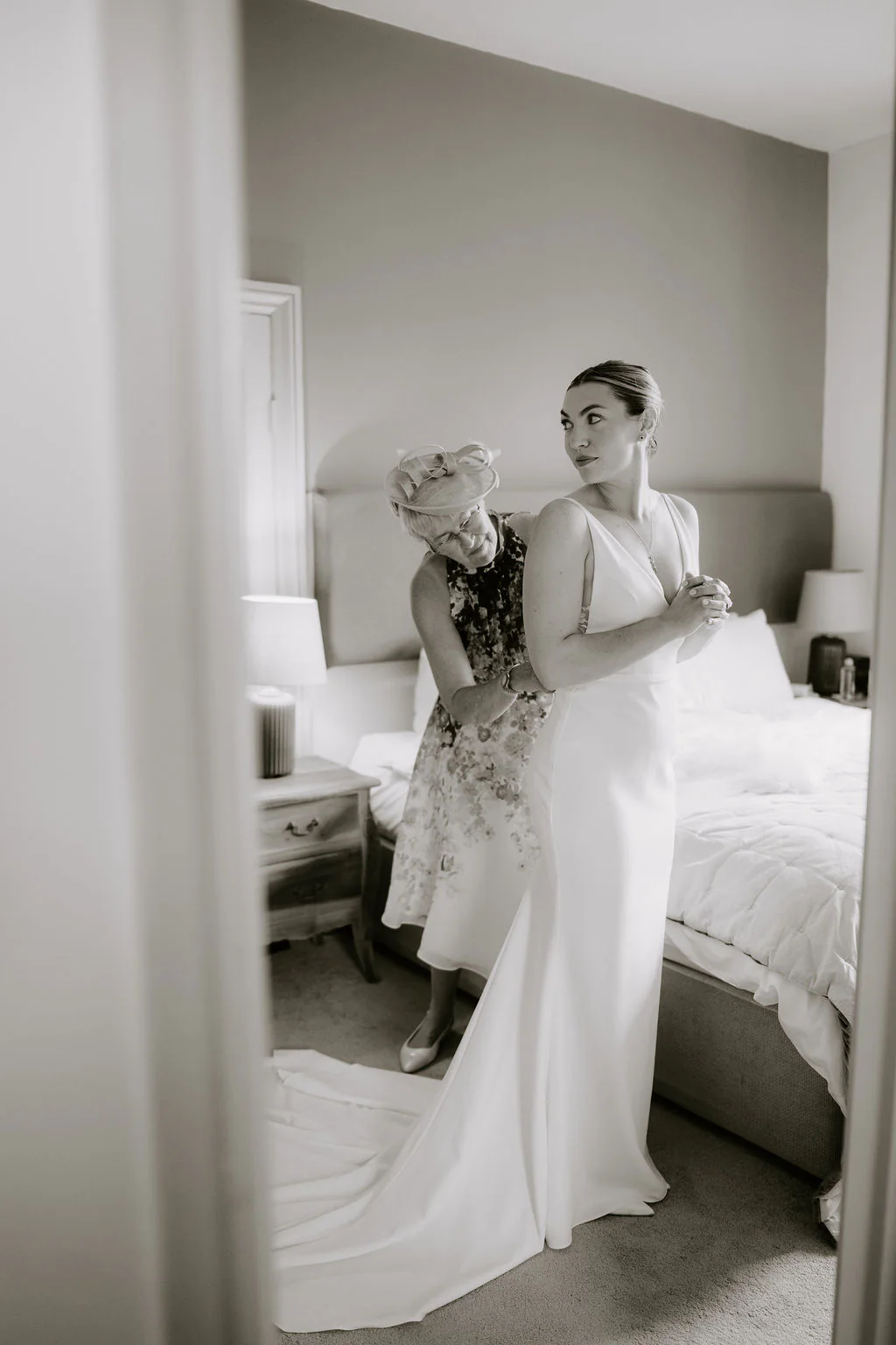 Wilde Lodge Wedding Photography | Shropshire & Welsh Border Alice & Matthew joyful wedding moments outside the safari tent at Wilde Lodge near Ludlow