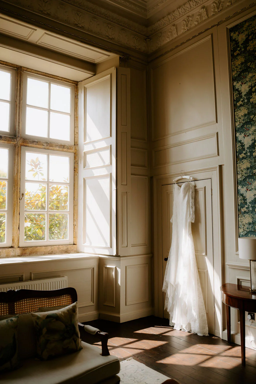 Brympton House Wedding Photographer & Videographer | Yeovil, Somerset Katherine & Marcus romantic wedding couple portrait outside the historic estate at Brympton House in Yeovil
