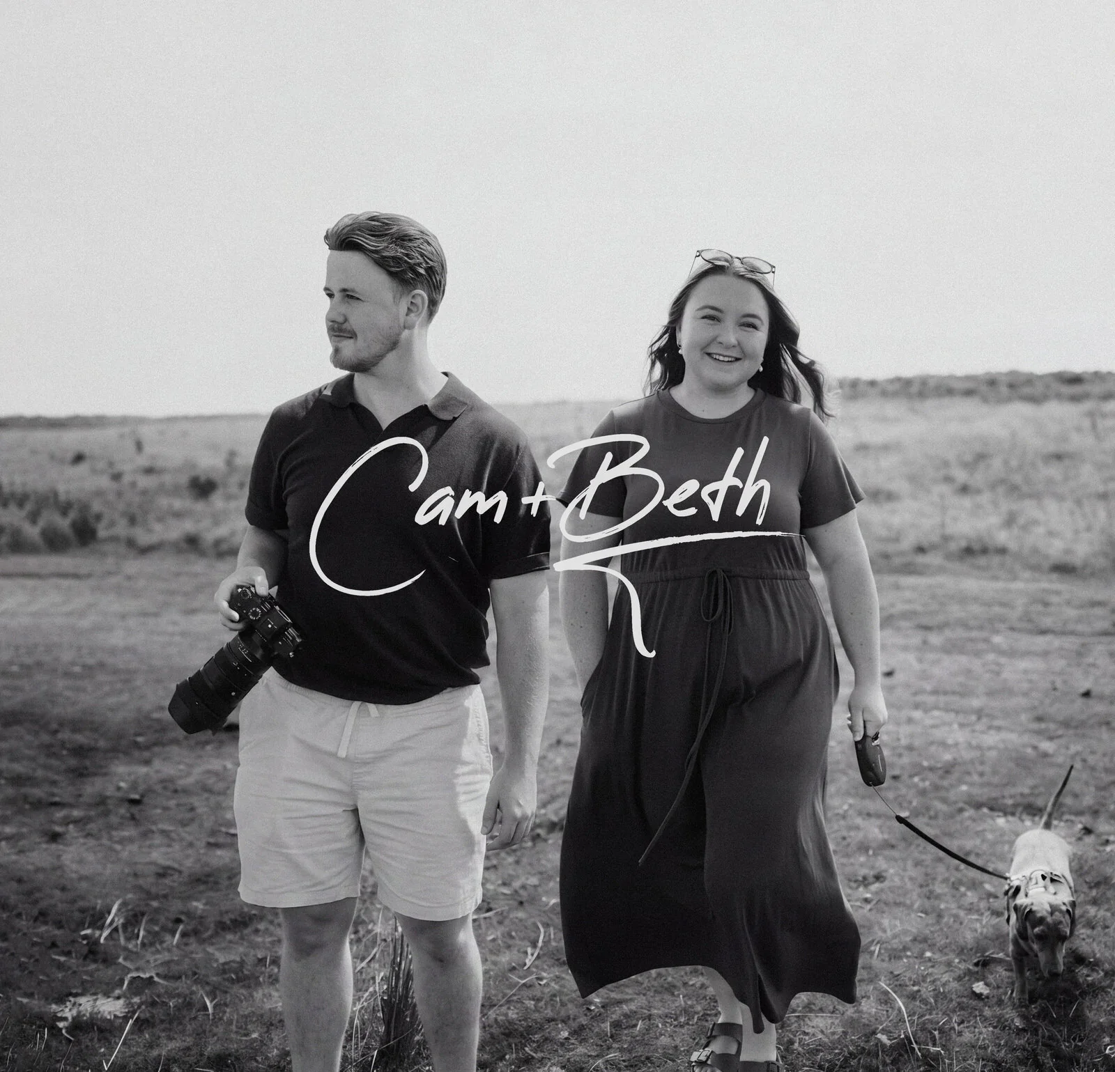 Wedding Photographer & Videographer Team Photo Photo of a wedding photographer & videographer husband and wife team south wales