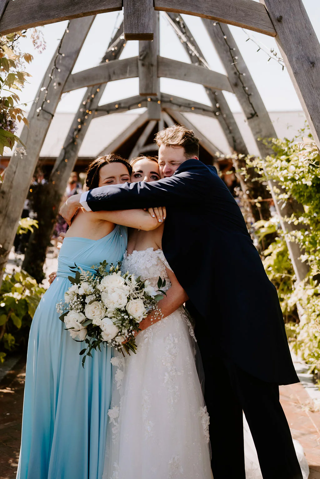Cider Mill Barns Wedding Photography | Stratford-upon-Avon Emily & Phill romantic wedding portrait outside Cider Mill Barns in Stratford-upon-Avon