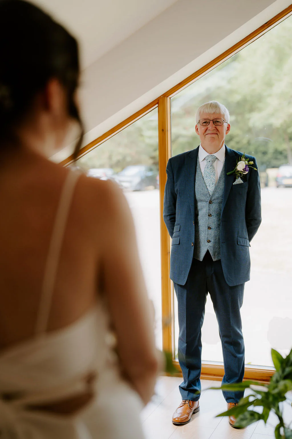 Draycote Hotel Wedding Photography | Rugby, Warwickshire Alison & Kieran happy couple portrait on the terrace at Draycote Hotel near Rugby