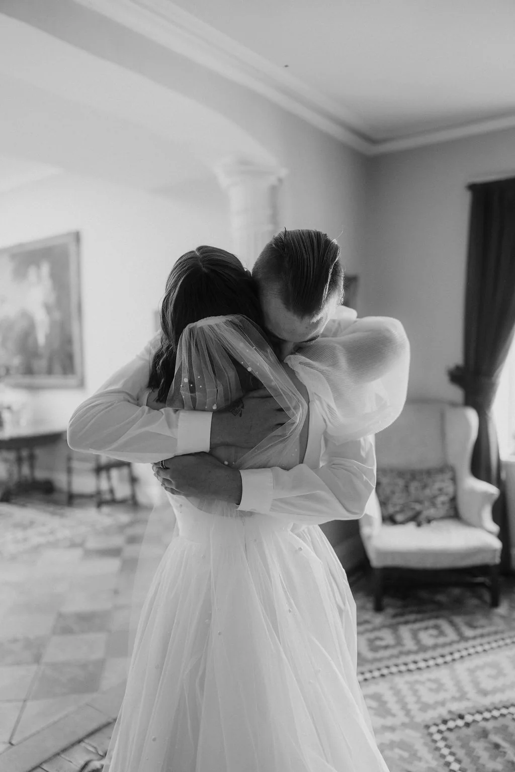 Talton House Wedding Photographer & Videographer | Stratford-upon-Avon, Warwickshire Taylor & Brodie romantic wedding portrait outside Talton House near Stratford-upon-Avon