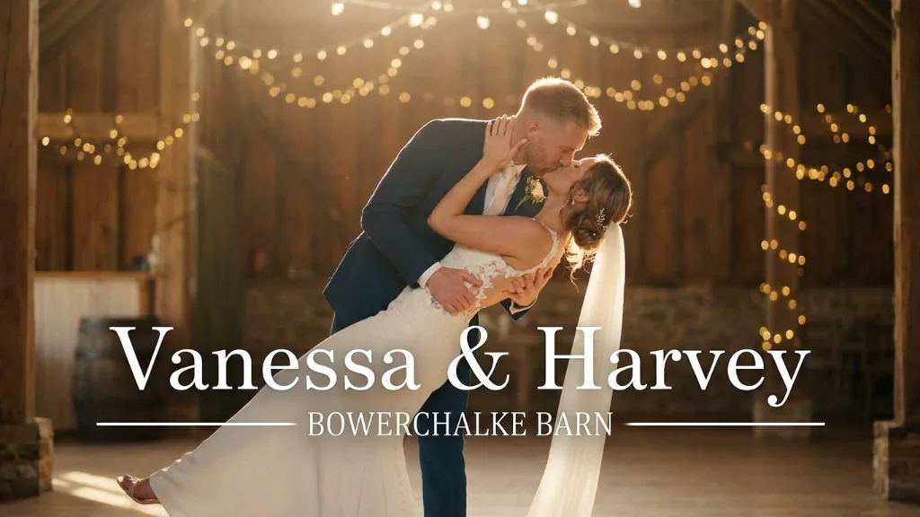 Vanessa & Harvey wedding highlight film at Bowerchalke Barn, Chalke Valley, Salisbury, Wiltshire