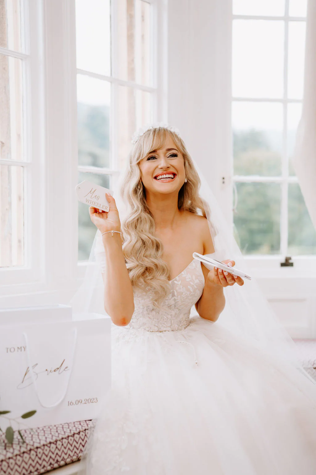 Dumbleton Hall Ceremony Moments | Evesham Lucy & Christian emotional ceremony vows inside the grand oak-panelled hall at Dumbleton Hall